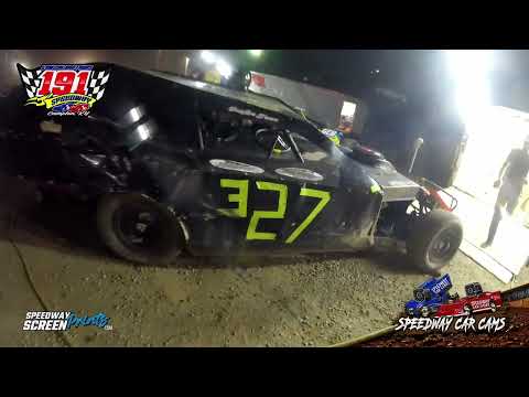 #327 Dustin Bruces - Modified - Heat &amp; Feature - 191 Speedway - 11-9-24 - dirt track racing video image