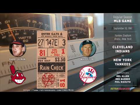 Cleveland Indians vs New York Yankees - Game 1 of DH - Radio Broadcast video clip