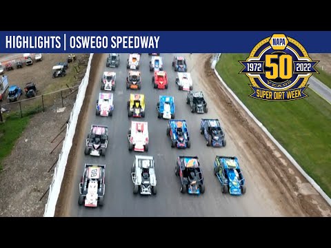 Super DIRTcar Series Big Block Modifieds Oswego Speedway October 9, 2022 | HIGHLIGHTS - dirt track racing video image