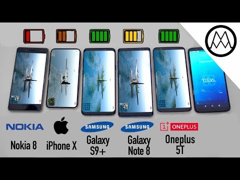 Samsung S9/ S9+ vs iPhone X vs Galaxy Note 8 Battery Life DRAIN TEST - UCMiJRAwDNSNzuYeN2uWa0pA