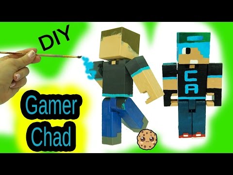 DIY Custom Gamer Chad Minecraft Toy - Acrylic Paint Painting Do It Yourself Craft Video - UCelMeixAOTs2OQAAi9wU8-g