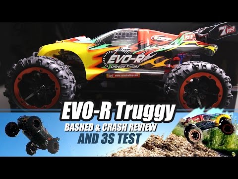 EVO-R 8065 1/8 Truggy - Review & Bash Tested on 3S! - UCwojJxGQ0SNeVV09mKlnonA