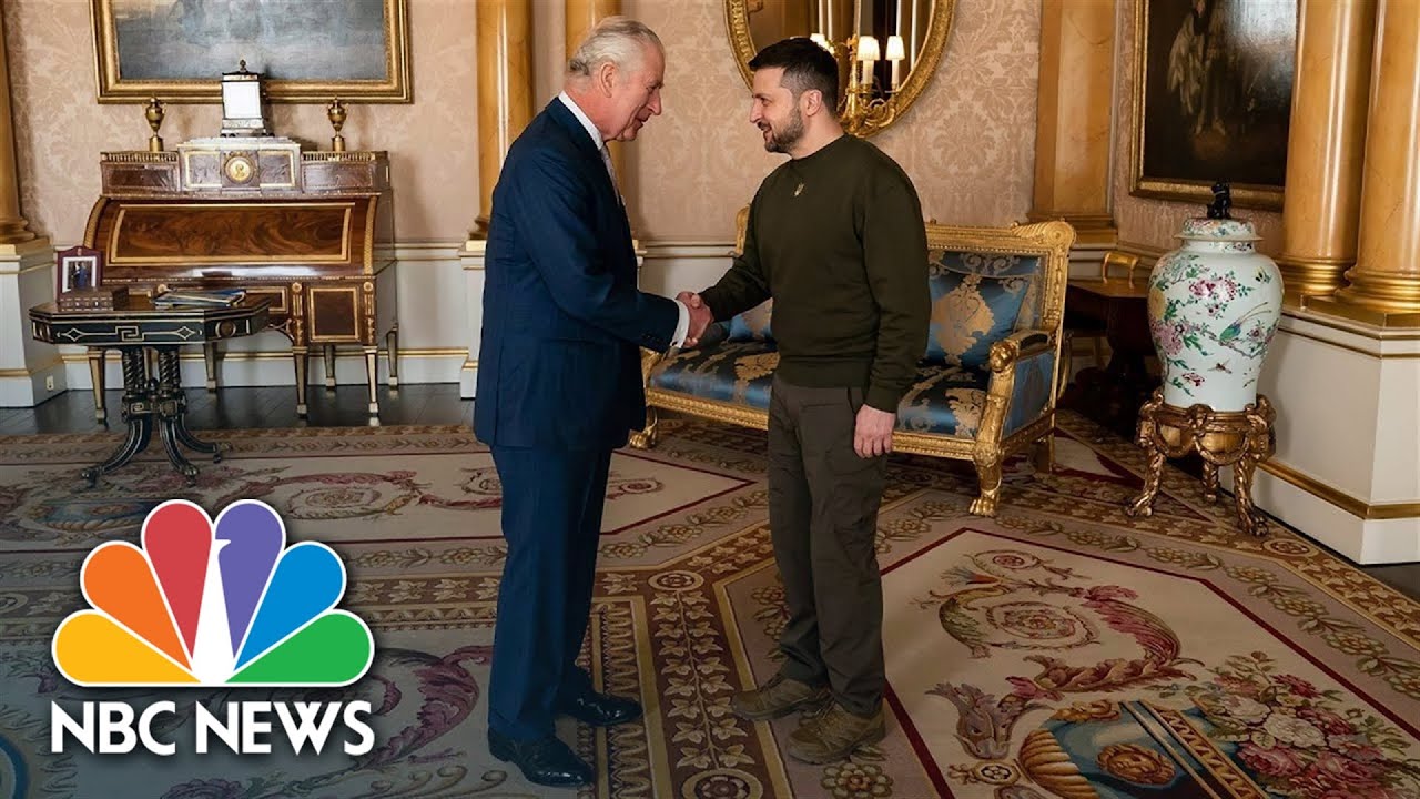 Watch: President Zelenskyy meets King Charles III at Buckingham Palace