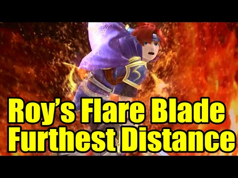 How Much Distance Will Roy's Flare Blade Launch Each Character (Super Smash Bros Wii U) - UCwtnZUOk44DCCFFT6QG6LdA