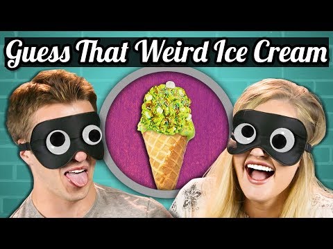 GUESS THAT WEIRD ICE CREAM CHALLENGE! | College Kids Vs. Food - UCHEf6T_gVq4tlW5i91ESiWg