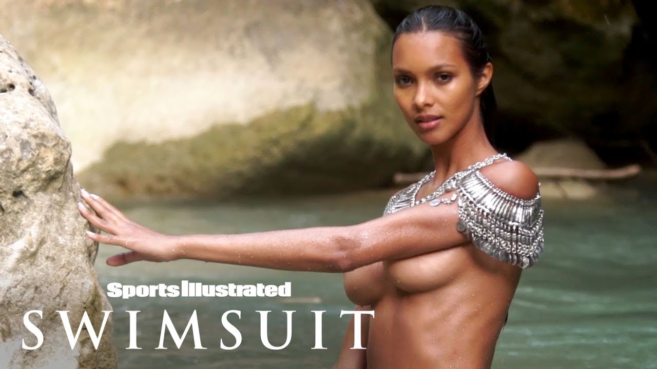 Lais Ribeiro Braves Freezing Cold Water In Nothing But A Necklace | Sports Illustrated Swimsuit