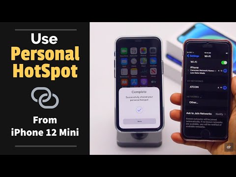 Use Personal HotSpot on iPhone 12 Mini
