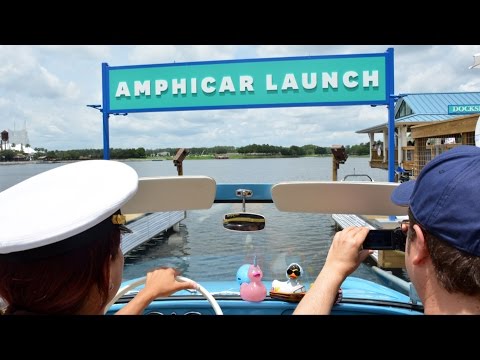 Our Amphicar POV Ride at BOATHOUSE Restaurant Downtown Disney / Disney Springs - Adventure Swim - UCe-gHr2O_LP7t0YJYHZQZlg