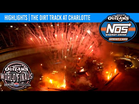 World of Outlaws NOS Energy Drink Sprint Cars | Dirt Track at Charlotte | Nov. 4, 2023 | HIGHLIGHTS - dirt track racing video image