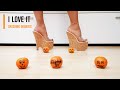 Stepping on a tangerines with high heels #shoes #crush #asmr #legs #foot