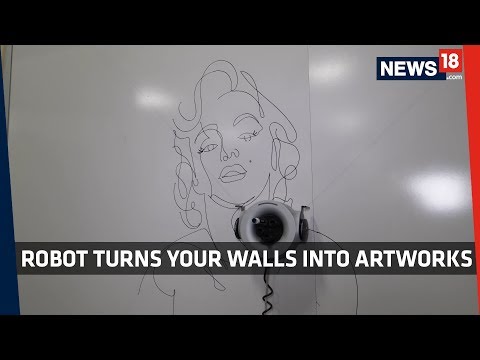 Video - WATCH Technology | CES 2019 | These ROBOTS Help Turn Walls Into Artworks #OMG #Special