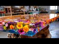 The Man Who Makes Tables with Real Flowers! A Korean Resin Table Where Emotion Meets Technique