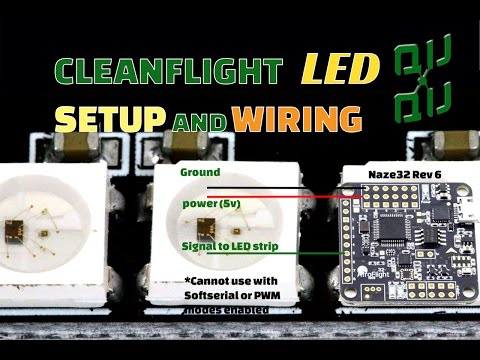 Quadcopter RGB LED wiring and setup in cleanflight - UCKkkTH-ISxfR6EuUUaaX7MA