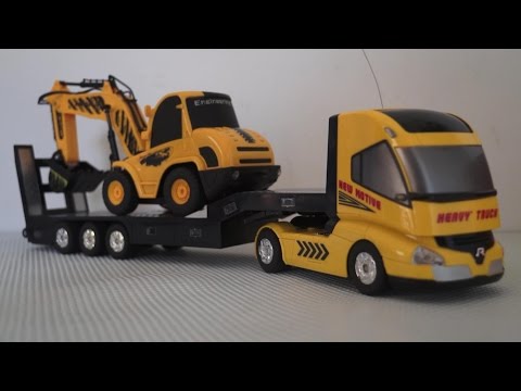 Truck Trailer and Excavator Toy Review - UCsFctXdFnbeoKpLefdEloEQ