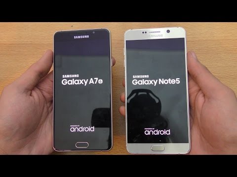 Samsung Galaxy A7 (2016) vs Galaxy Note 5 - Speed & Camera Test (4K) - UCTqMx8l2TtdZ7_1A40qrFiQ