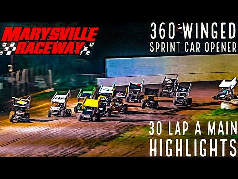 &quot;First California Winged 360 Sprint Car A Main - 2024 Marysville Raceway Park (30 Laps) Highlights&quot; - dirt track racing video image