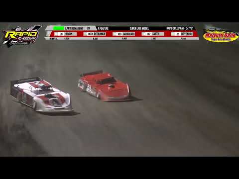 SLMR Late Model Feature | Rapid Speedway | 5-7-2021 - dirt track racing video image
