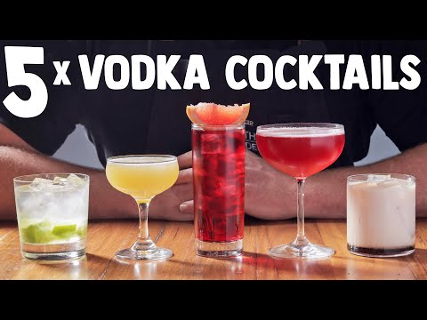 5 QUICK + EASY VODKA COCKTAILS!