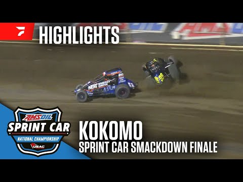 USAC Sprint Car Smackdown Finale at Kokomo Speedway 8/23/25 | Highlights - dirt track racing video image