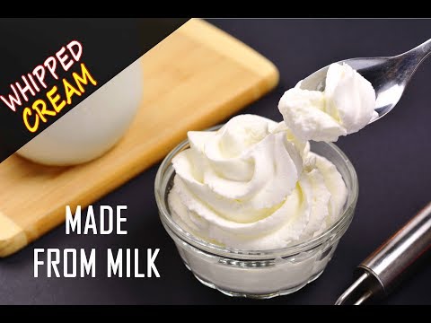 দুধ দিয়ে কেক ডেকোরেশনের হুইপড ক্রিম তৈরির রেসিপি | Make Whipped Cream From Milk | Cake Cream Bangla