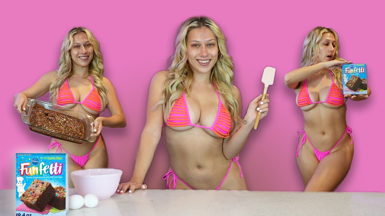 Bikini Baking with Claire – Funfetti Brownies
