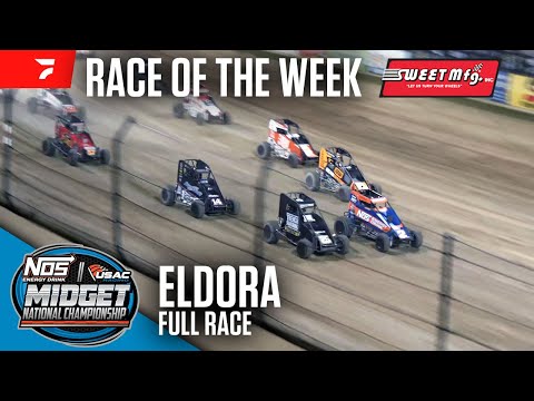 FULL RACE: USAC Midgets 'BeFour The Crowns' at Eldora Speedway | Sweet Mfg Race Of The Week - dirt track racing video image