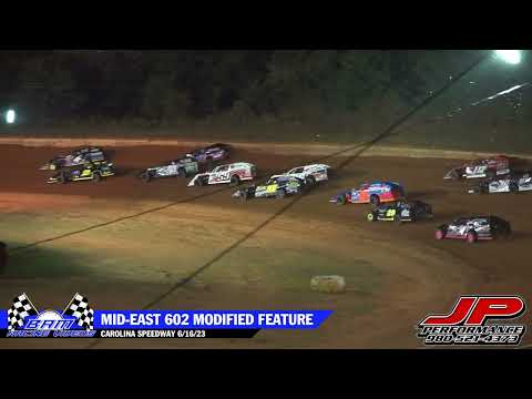 Mid-East 602 Modified Feature - Carolina Speedway 6/16/23 - dirt track racing video image
