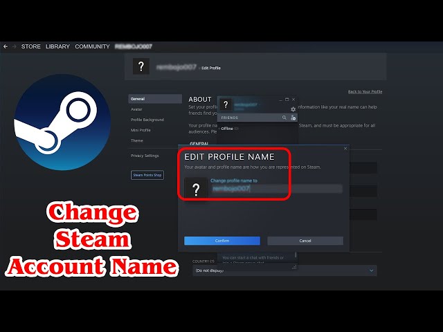 How To Change Your Steam Account Name [EASY 2023 Guide]