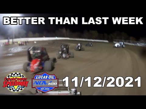 BETTER THAN LAST WEEK - Micro Sprint Racing with NOW600 at Creek County Speedway: 11/12/2021 - dirt track racing video image