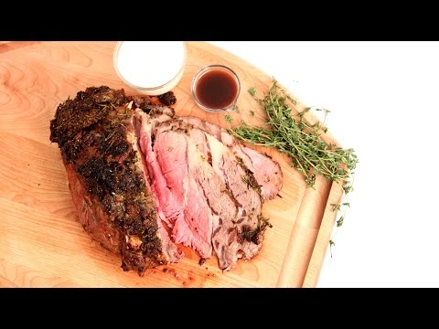 Roasted Prime Rib Recipe - Laura Vitale - Laura in the Kitchen Episode 855 - UCNbngWUqL2eqRw12yAwcICg