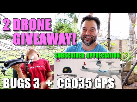 2 DRONE GIVEAWAY! Bugs 3 + Aosenma CG035 (Subscriber Appreciation) - UCVQWy-DTLpRqnuA17WZkjRQ