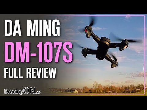 DroningON | Da Ming DM107S Folding Drone Unboxing & Flight Test - UCYoEOmvbMm0LX6AsIwANvug