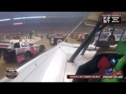 From 20th to 6th Place #1 Terbo Tyler Erb at the 2023 Gateway Dirt Nationals in his Super Late Model - dirt track racing video image