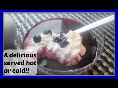 How To Make Homemade Swedish Blueberry Soup - Blåbärssoppa