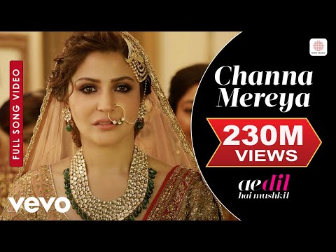 Channa Mereya - Full Song Video |Ae Dil Hai Mushkil | Ranbir| Anushka| Pritam| Arijit - UC3MLnJtqc_phABBriLRhtgQ