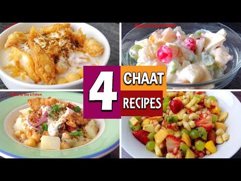 4 Ramzan Special Chaat Recipes | Ramzan Special | Iftar Special by (HUMA IN THE KITCHEN)