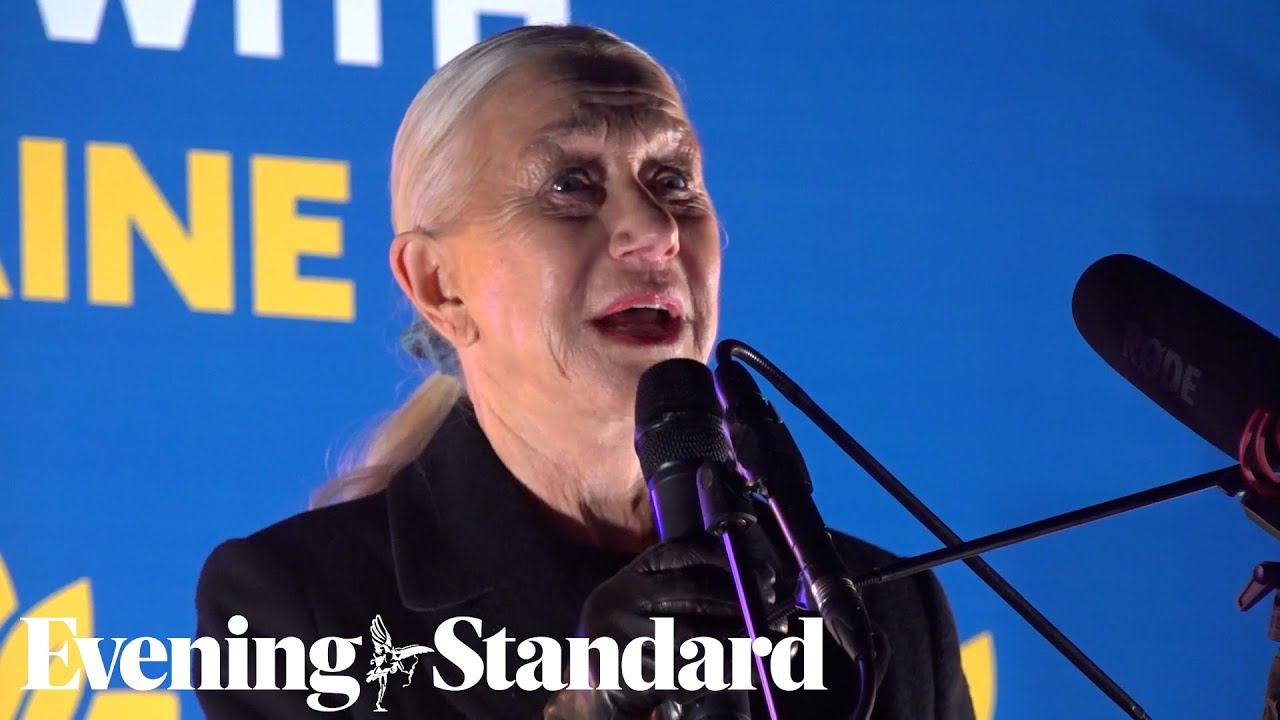Dame Helen Mirren among speakers at vigil to mark anniversary of Ukraine invasion