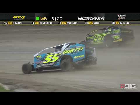 Lebanon Valley Speedway | Twin 20 Modified Feature Highlights | 7/12/25 - dirt track racing video image