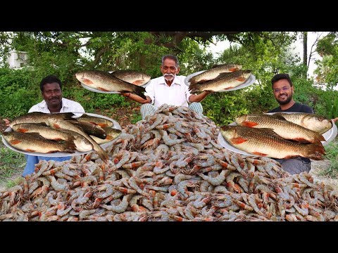 Fish and Shrimp Mixed Gravy Recipe | Fish and Prawns Curry | Mixed Seafood by Grandpa