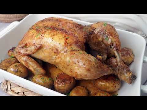 POLLO ENTERO AL HORNO - ¡Jugoso y crujiente! - UClUhF-yySI0BPeudZ93F6mg