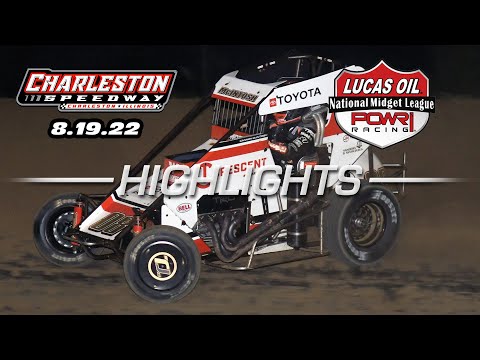 8.19.22 Lucas Oil POWRi National Midget League Highlights from Charleston Speedway - dirt track racing video image