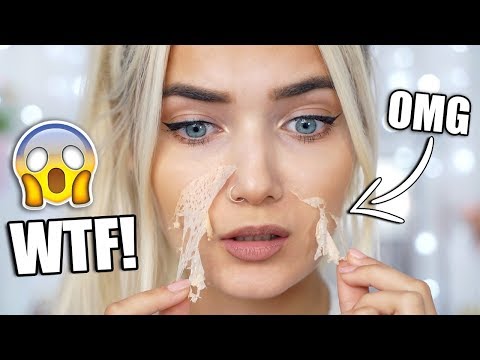 TESTING PEEL OFF FOUNDATION! WTF! HIT OR MISS?  - UCBKFH7bU2ebvO68FtuGjyyw