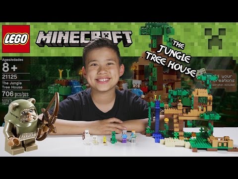 LEGO MINECRAFT - Set 21125 THE JUNGLE TREE HOUSE - Unboxing, Review, Time-Lapse Build - UCHa-hWHrTt4hqh-WiHry3Lw
