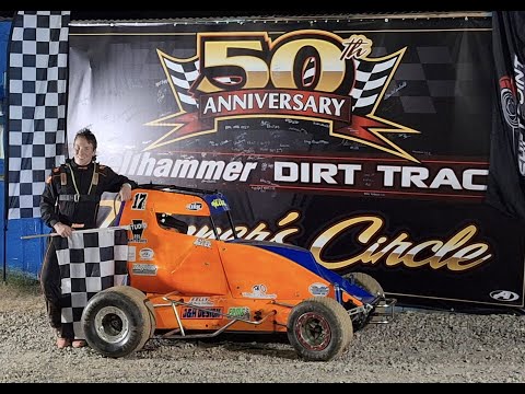 Shellhammer Dirt Track 125/4-Stroke Micro Sprint Feature 7/23/25 - dirt track racing video image