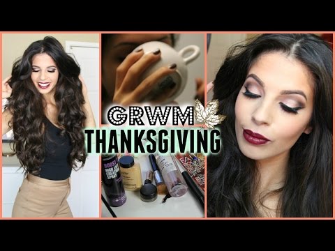 Get Ready With Me: Thanksgiving Day (Hair, Makeup, Outfit) - UCKMugoa0uHpjUuq14yOpagw