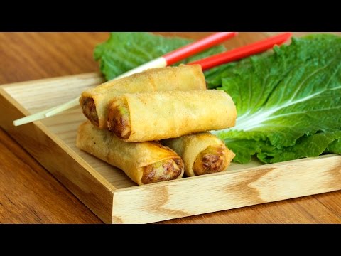 Vegetarian spring rolls recipe / لفات الخضر - CookingWithAlia - Episode 380 - UCB8yzUOYzM30kGjwc97_Fvw