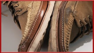 [ASMR] Clean - 'Yuketen' 'Maine Guide' suede boots 4k