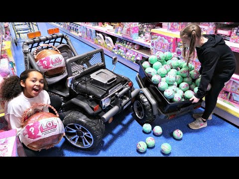 100 LOL Surprise Dolls Toy Hunt - Power Wheels Ride On Car - UC6sSkkemzPjmrzS0Y0V_2zw