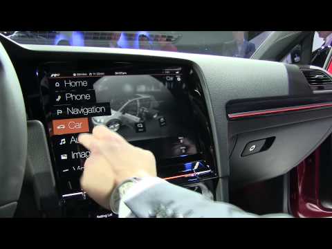 Volkswagen Golf R Touch - gesture control, touchscreen demo at CES 2015 - UC7yn9vuYzXTWtL0KLu2rU2w