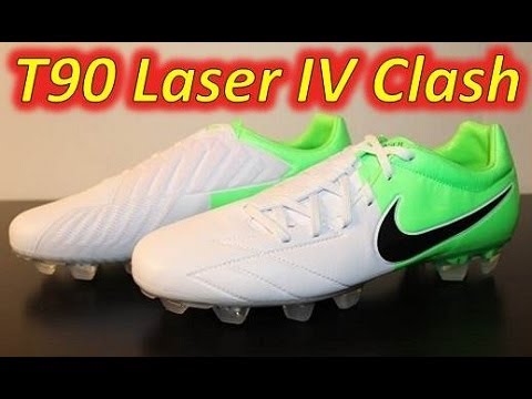 Nike T90 Laser IV Kanga-LIte White/Black/Electric Green (Euro 2012 Clash Collection) - UNBOXING - UCUU3lMXc6iDrQw4eZen8COQ